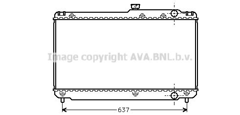 AVA QUALITY COOLING Радиатор, охлаждение двигателя TO2041